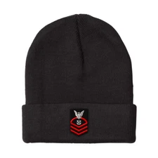 Beanies for Men Chief Petty Officer Embroidery Winter Hats Women Skull Cap