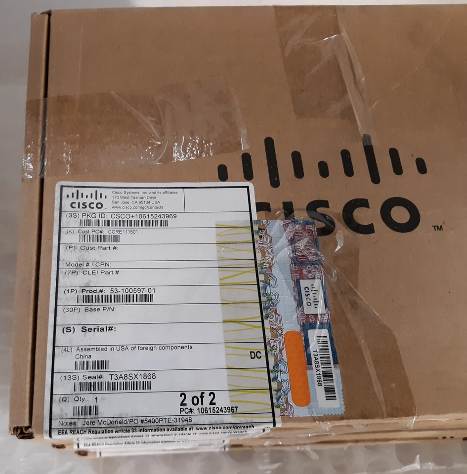 Lot of 5 Cisco 53-100597-01 Mounting Bracket for IR829M-LTE-EA-BK9 NEW *SEALED* - Image 2 of 3