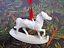 thumbnail 4  - White Porcelain Rocking Horse Ornament - Biscuit Porcelain - Hutschenreuther