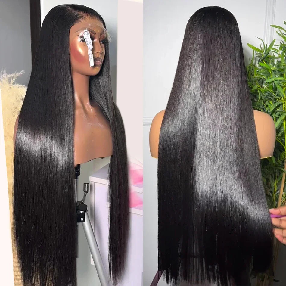 Long Straight HD Lace Frontal Wig Brazilian Remy Human Hair  display picture 2