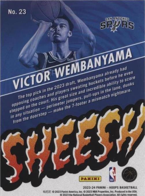 2023-24 Panini NBA Hoops - Victor Wembanyama #23 for sale | eBay