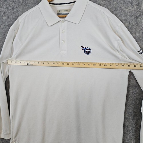 Cutter Buck DryTec Langarm Elfenbein Polo Gr. XL Shirt Tennessee Titans SMUDGE - Bild 8 von 11