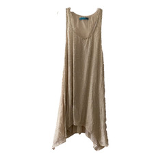 alice olivia blouse size XS ivory silk beaded racer back tank top