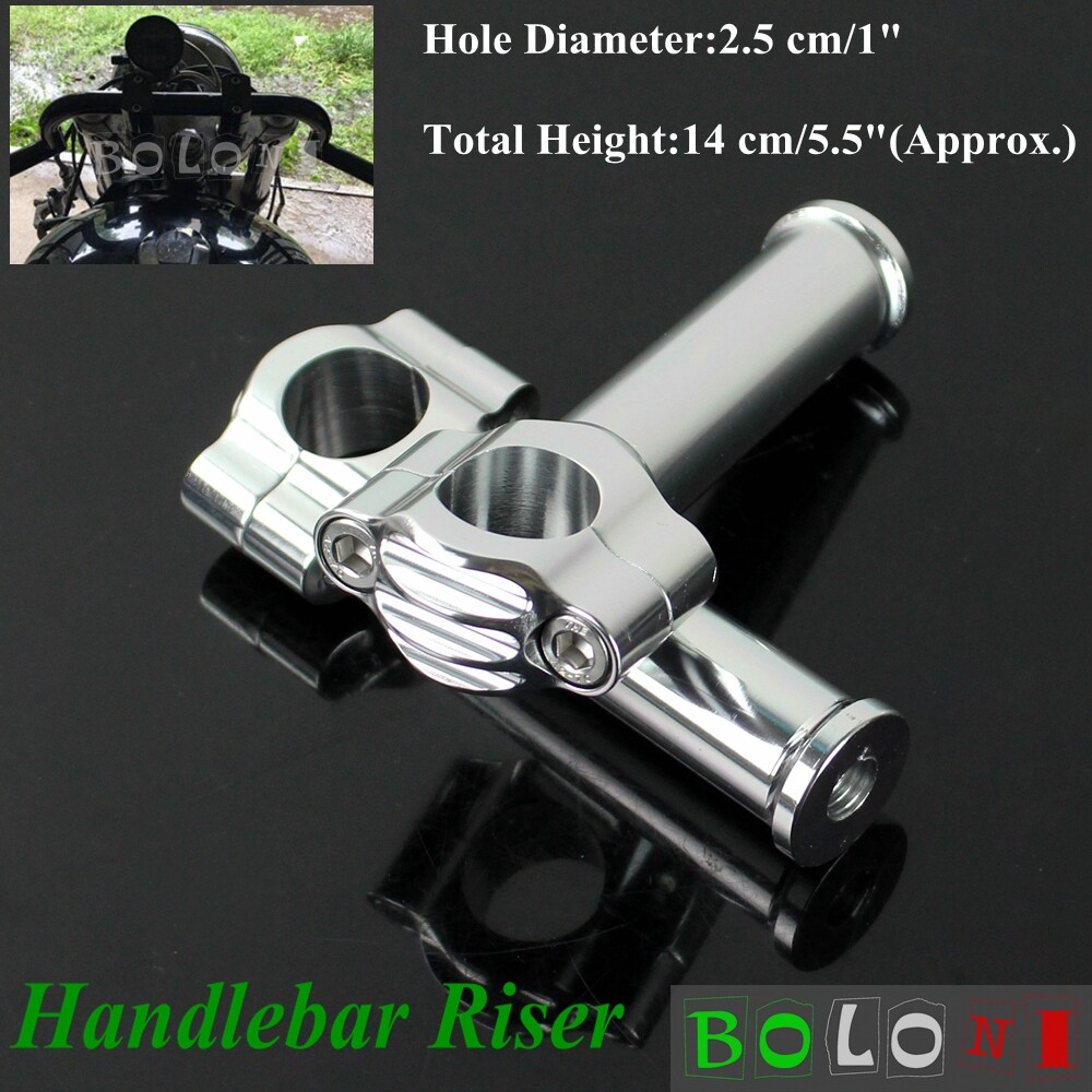 Motorcycle Handlebar Risers 1 Inch Biltwell Slimline Risers Black