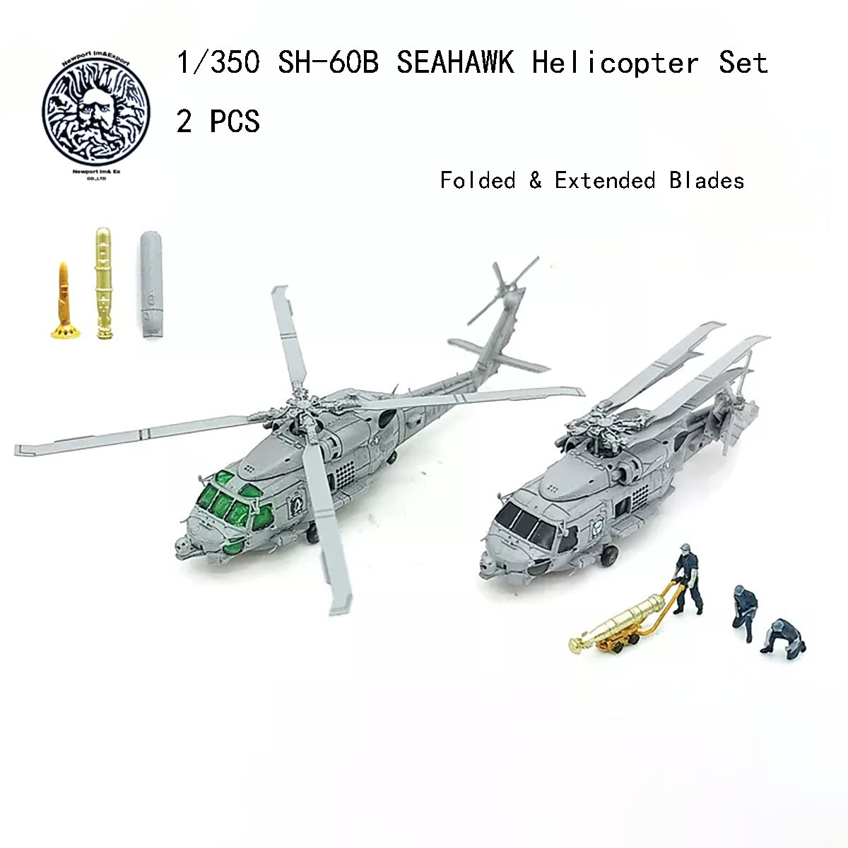 High-precision US Navy 1/350 SH-60B SeaHawk Helicopter Folded