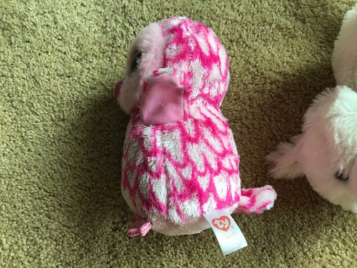 LOT GANZ WEBKINZ TY STUFFED PLUSH ANIMALS TOYS PINKY OWL WHITE FOX SEAL DOG GIFT - Picture 8 of 12
