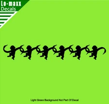 Barrel of Monkeys Chain Various Sizes & Colors High Quality Die-Cut Vinyl Decal