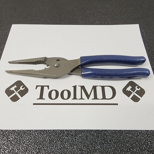 Snap-on Tools USA NEW POWER BLUE Talon Grip Long Nose Slip Joint Pliers LN47ACF  - Bild 6 von 14