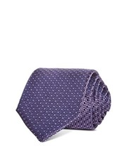 The Men's Store L26812 Lavender Purple Geometric Floral Silk Classic Tie OS