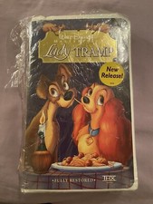 Lady and the Tramp 14673 Vintage VHS  SEALED Disney Masterpiece Fully Restored