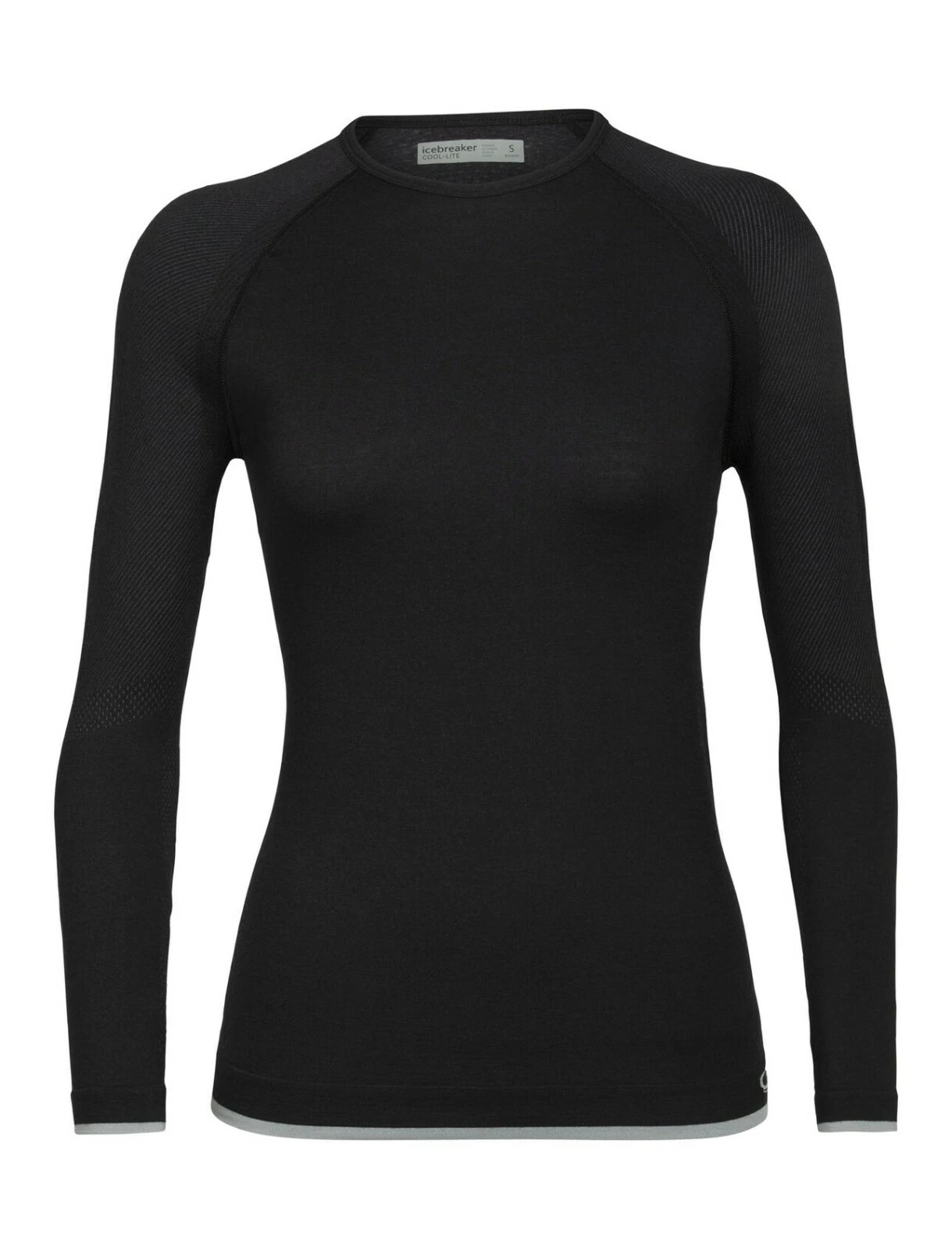 Icebreaker Women 200 Zone LS Crew Shirt (S) Black 415160363047