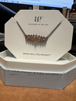 Bomb Party Necklace RBP8224 Wowed By You Light Champagne Ice Crystal on Hematite