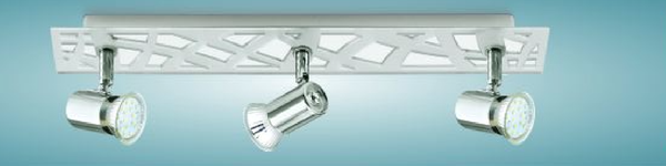 Led Spot Lampe Deckenlampe Leuchte Deckenleuchte Chrom 3 Flammig Eglo 93177-image