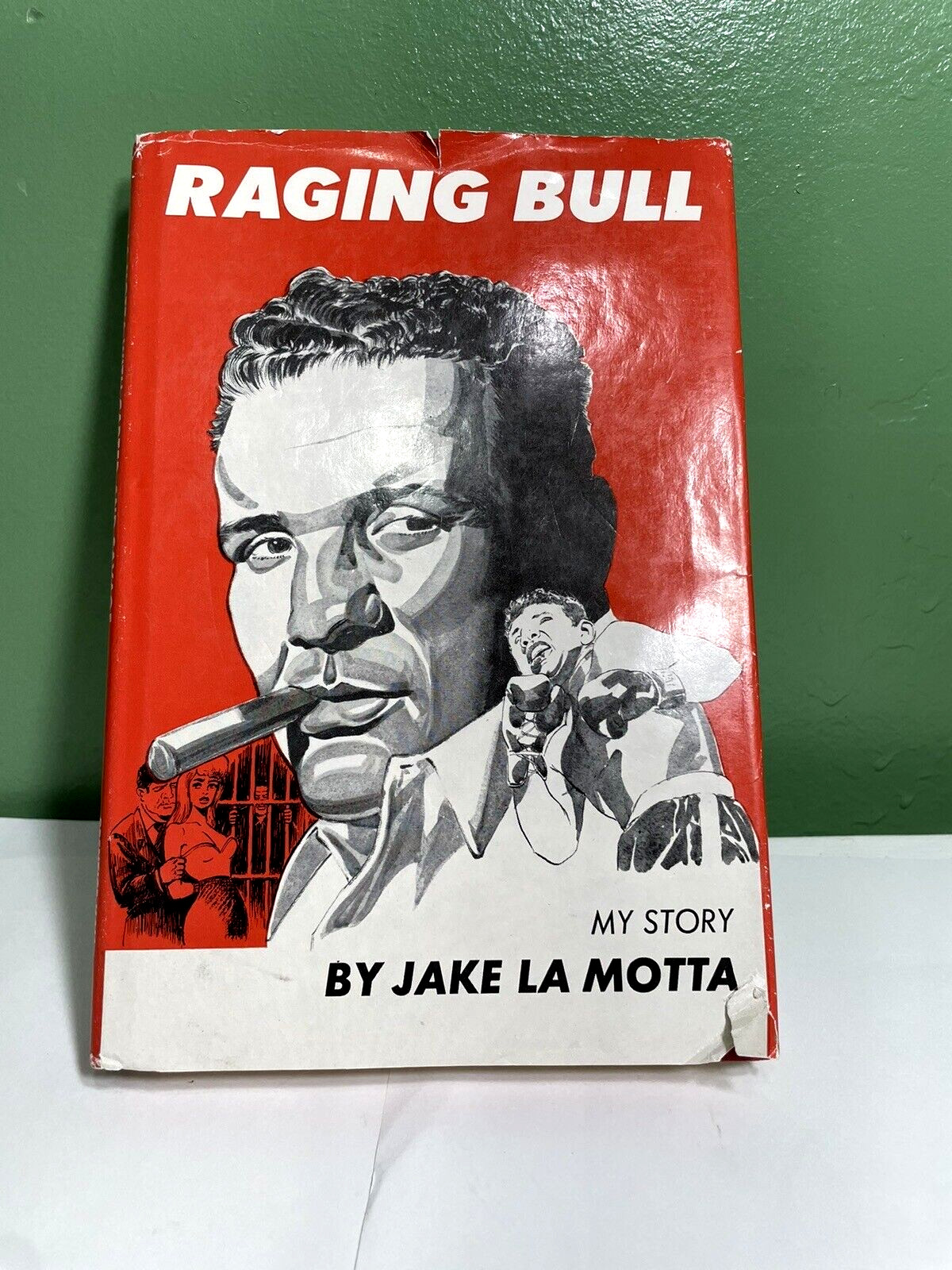 RAGING BULL MY STORY By Jake LA Motta Hardcover with Dust Jacket 1970 2nd print