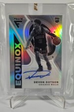 2020-21 Panini Flux Equinox Devon Dotson RC Silver Prizm Auto 6/25 Encased SP!