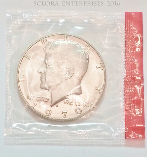 1970 D Kennedy Half Dollar   *40% SILVER*   * BU - MINT CELLO*