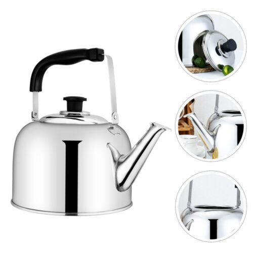Steel Teakettle Coffee Kettle Boiling Water Kettle Whistling Coffee Cup