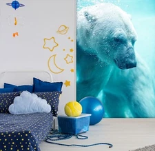 3D Polar Bear O1398 Wallpaper Wall Murals Removable Wallpaper Sticker Fay