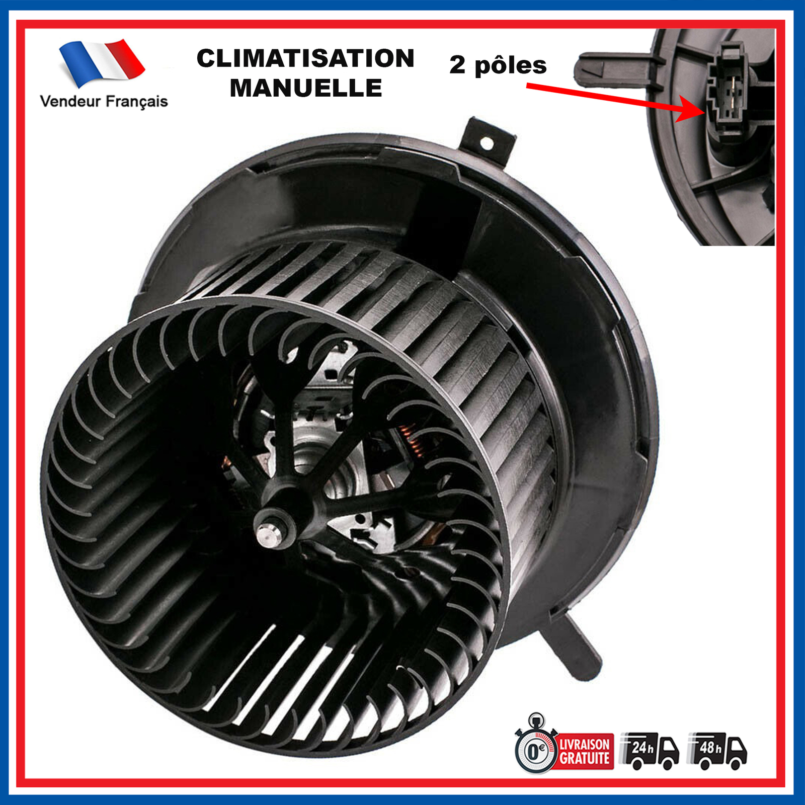 Pulseur de ventilation habitacle pour Yeti et Q3 idéal pour rouler en hiver