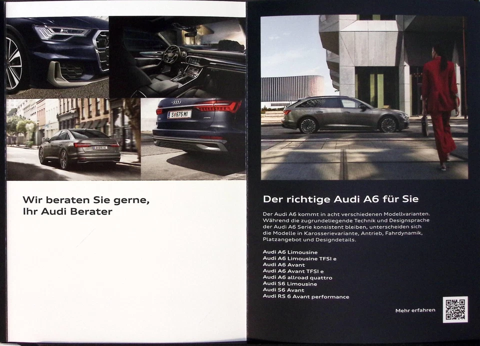 EA8085 Brochure Catalogue Audi A6 S6 RS6 06/24 German Deutsch Austria - Photo 3/3