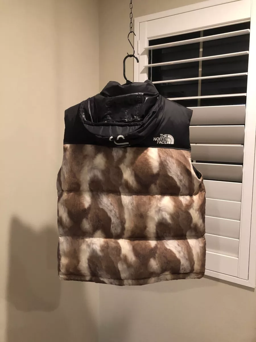 Supreme The North Face Fur Print Nuptse