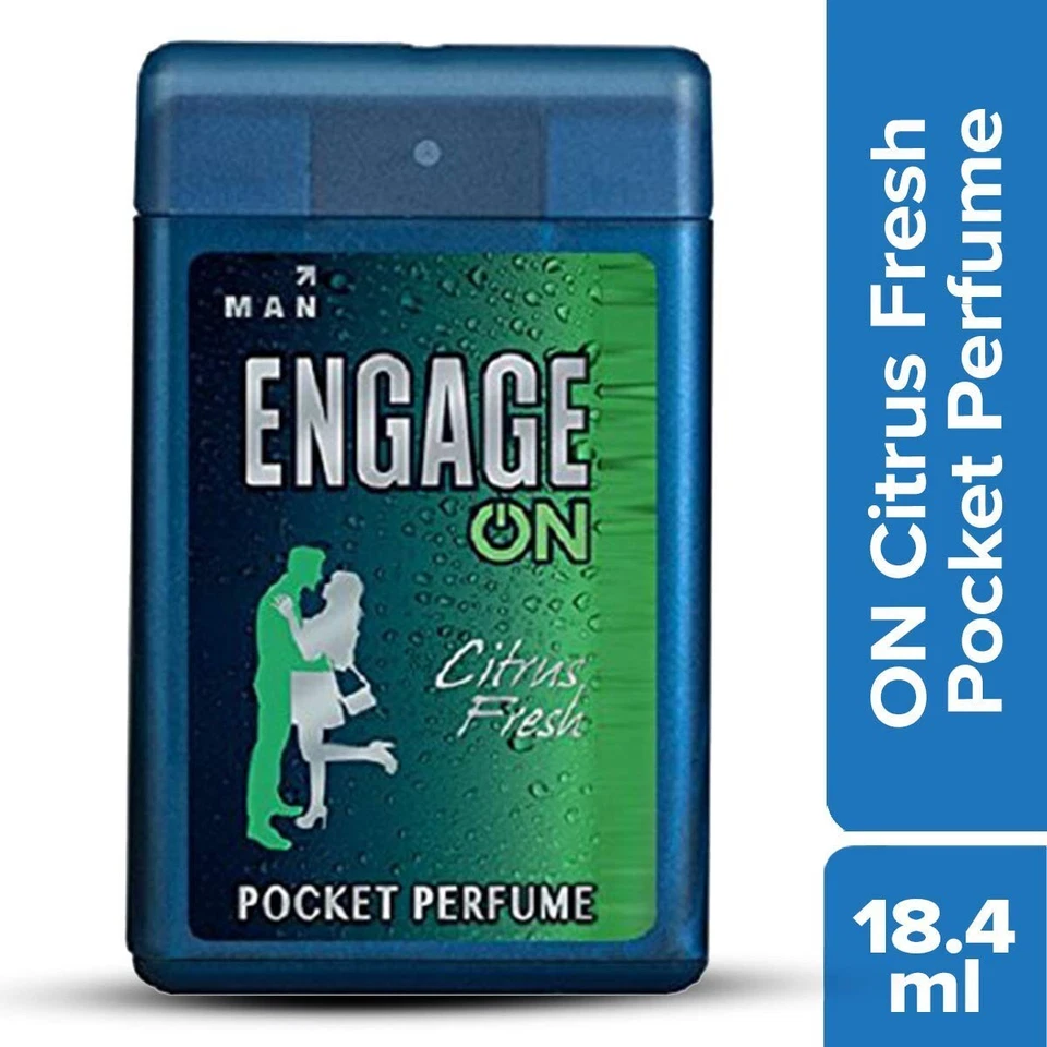 Pack de 2 Perfumes Engage ON Citrus Fresh Pocket Para Hombre 18 ml | Envío Rápido Foto 2 de 3