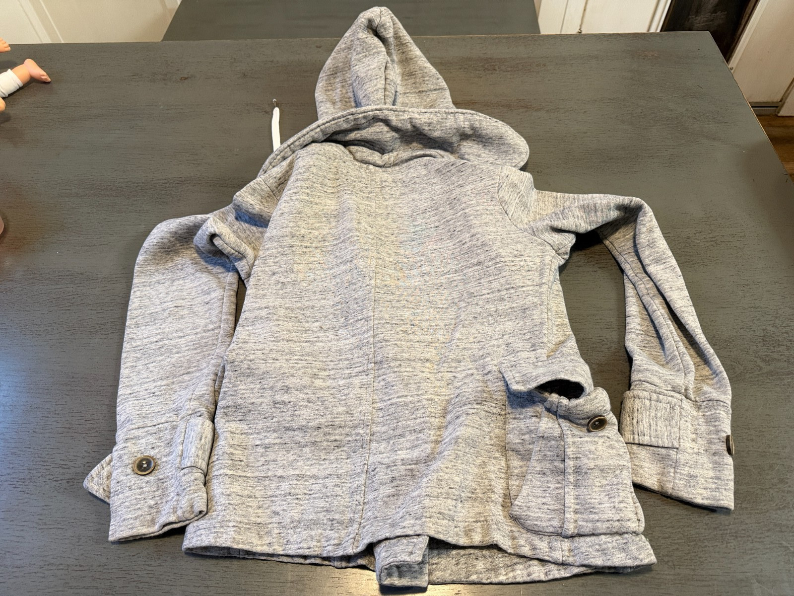 gray ELEMENTZ  double breasted jacket coat size m… - image 2