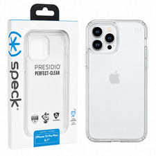 Official Speck (iPhone 13 PRO MAX 6.7") Presidio Clear Case, Shockproof Cover