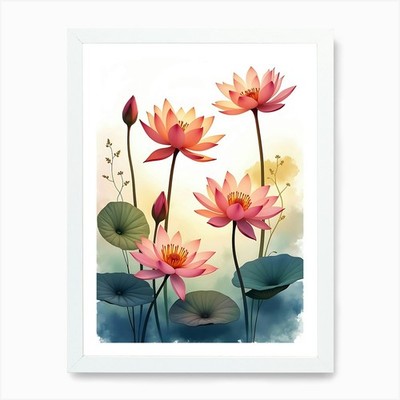 Minimaler Naturakzent zum Entspannen gerahmtes Wandbild Poster Leinwanddruck Bild