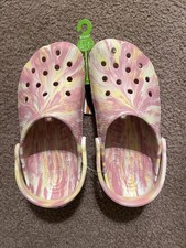 CROCS Classic Glow Marbled Clog Multicolor J3 Brand New