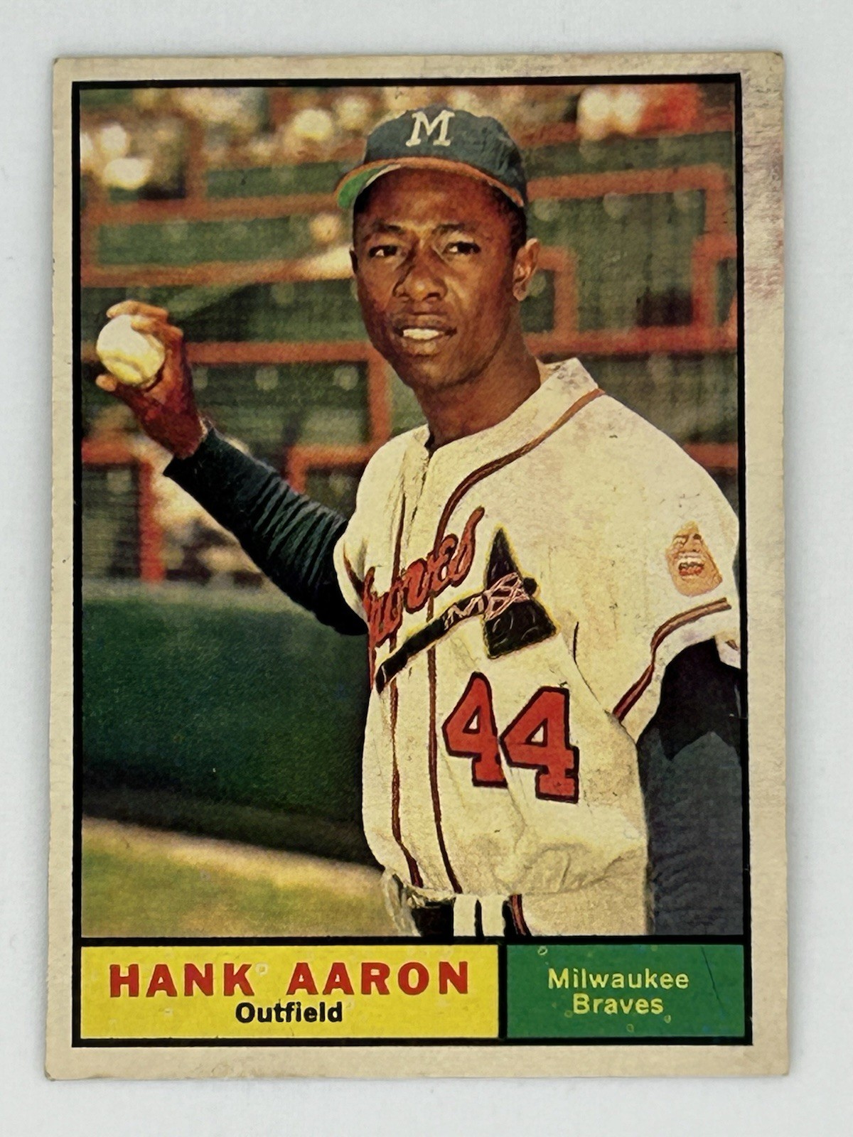Hank Aaron 1961 Topps #415 Braves HOF