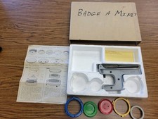 Vintage Badge A Minit Hand Press Button Maker Complete Instructions No Supplies
