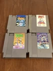 Lot Of 4 Nes Games: Festers Quest Snoopy Bugs Bunny Adventures Of Tom Sawyer