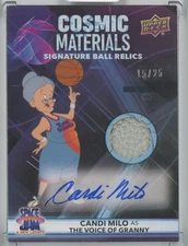 2021 UD Space Jam A New Legacy Candi Milo Granny Cosmic Materials Auto /25