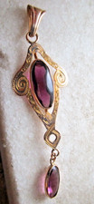 Art Nouveau 10K & Amethyst NECKLACE Scrap Gold or Not