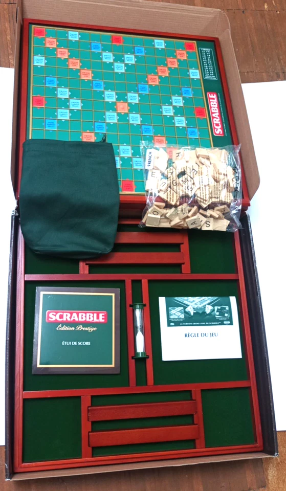 Scrabble Prestige Edition Aus Holz Drehbares Spielfeld Sehr Guter Zustand - Bild 2 von 4