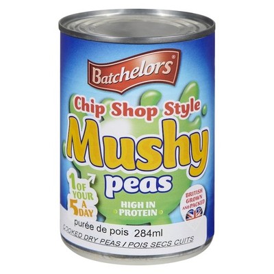 4-Pack Batchelors Cooked Dry Peas Chip Shop Style Mushy Peas