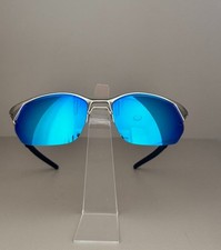 Oakley Wire Tap 2.0 OO4145 Sunglasses, Silver Frame/PRIZM Ice Blue Lenses