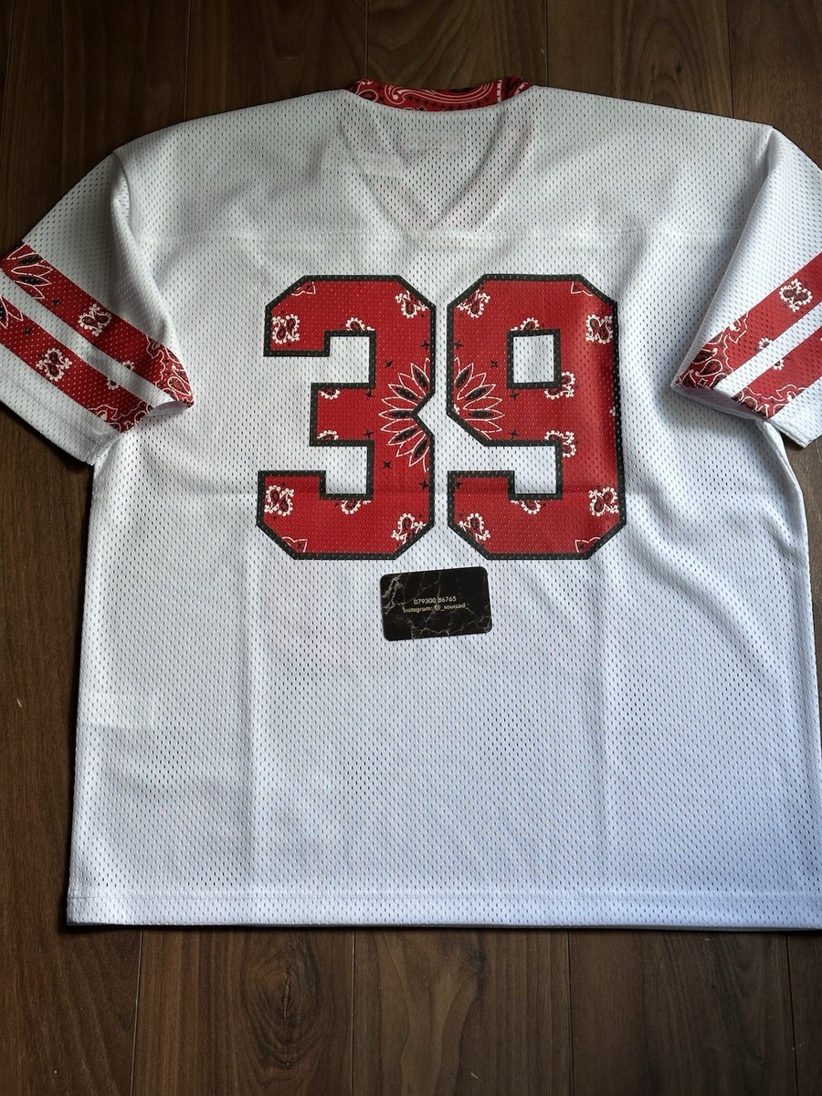 Supreme Bandana Football Jersey White Small Brand New Unworn