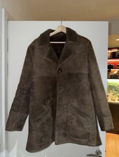 Made In England Owen Barry Shearling Coat Size 40 Men
