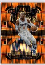 2023-24 Panini Select #55 Russell Westbrook Orange Flash Prizm LA Clippers (D)