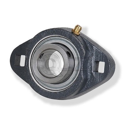 [Qty.1] 1-1/4'' SBFTD207-20 2-Holes Cast Housing Mounted Bearing w/Lock Collar