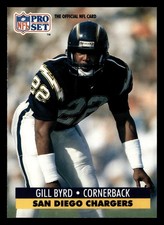 Gill Byrd 1991 Pro Set #282 San Diego Chargers FOOTBALL *222