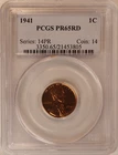1941 LINCOLN WHEAT   Proof  CENT - PCGS PR65RD - FREE SHIPPING!