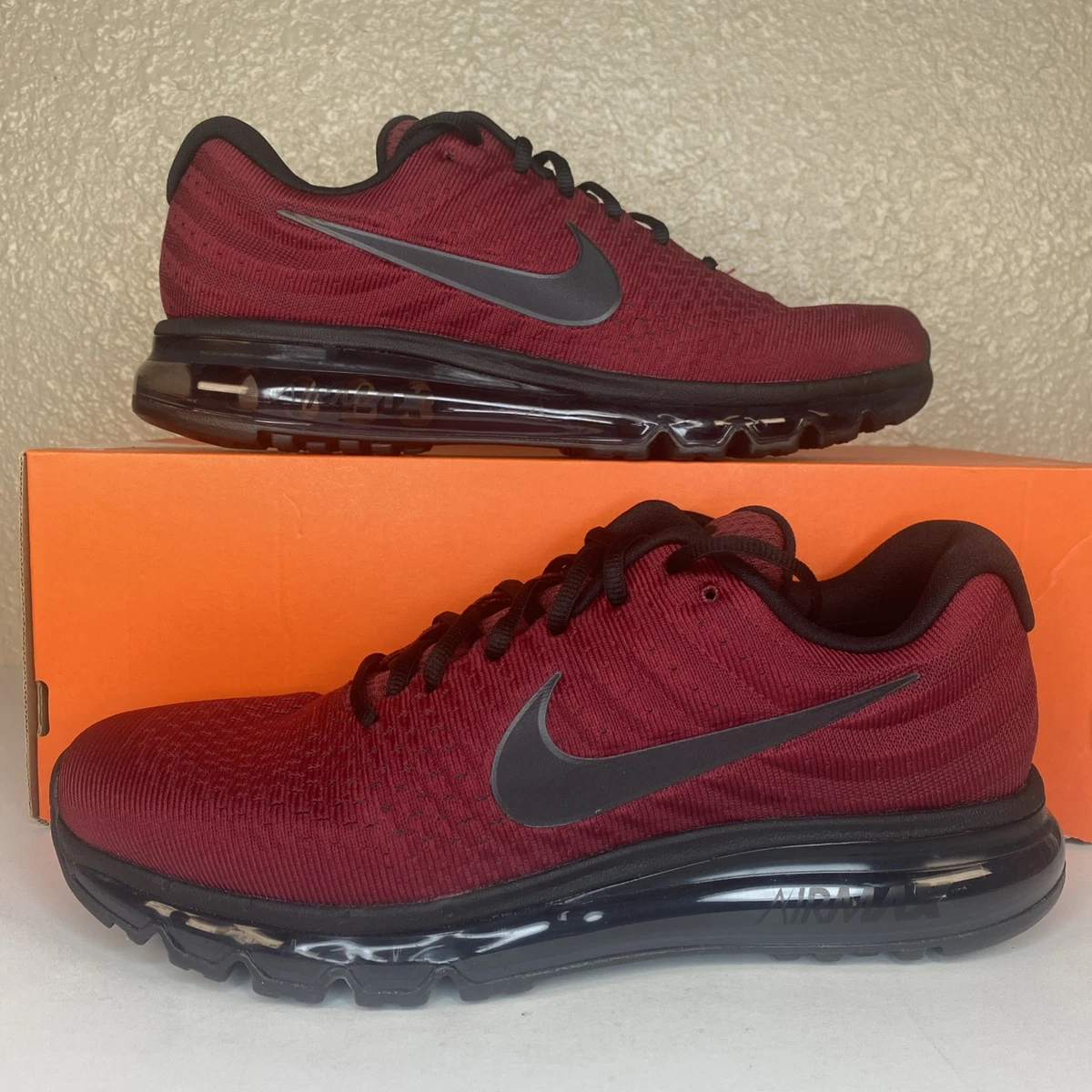 Nike Air Max 2017 Team Red Black 849559-603 Men’s Size 10.5 NBY Nike Air Max 2017 Team Red Black Running Shoe 849559-603  main image 4