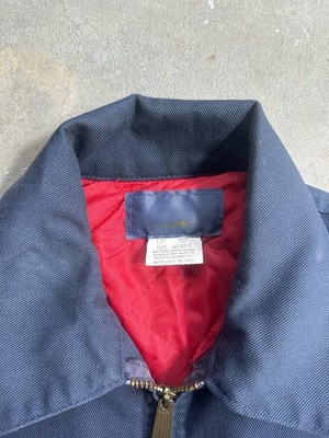 Vintage 1970s Oshkosh Bgosh Navy Work Jacket Size 42 Detroit Quilt