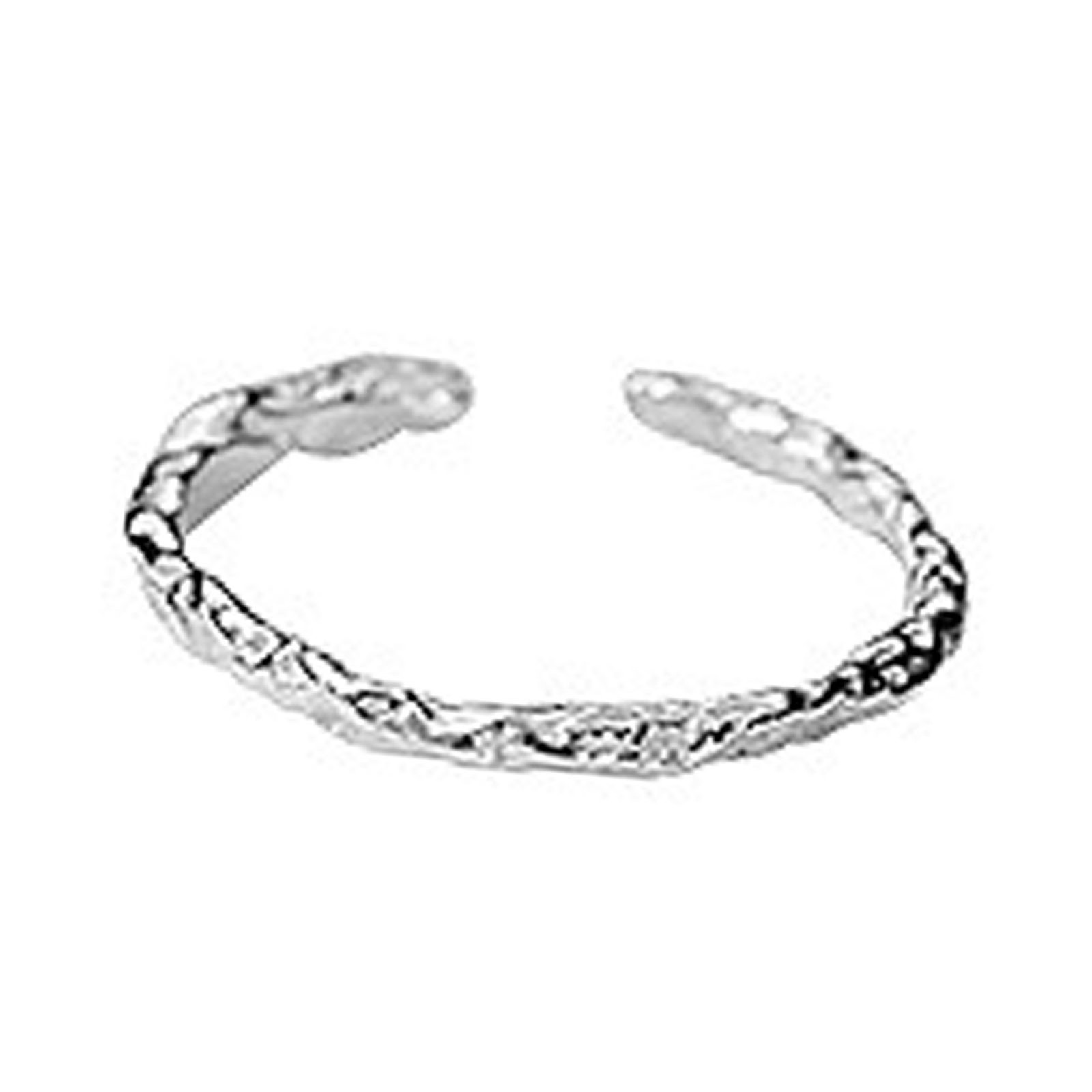 Woman Ring Adjustable Open Index Finger Ring Pleated Texture Minimalist Ring
