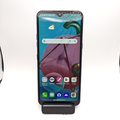 #ad LG K51 K500MM Smartphone Metro Unlocked 32GB Black CRACKED #2964 $29.99