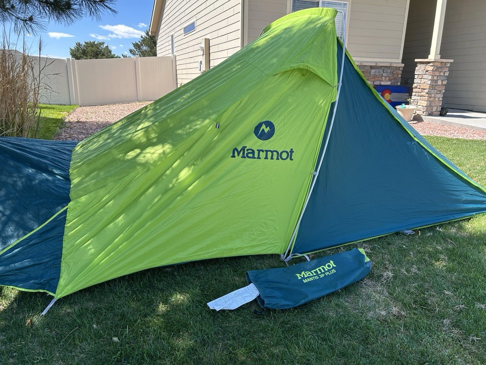 MARMOT "MANTIS 3P Plus" 3-Person 4-in-1 Camping TENT **GREAT CONDITION**
Opens in a new window or ta