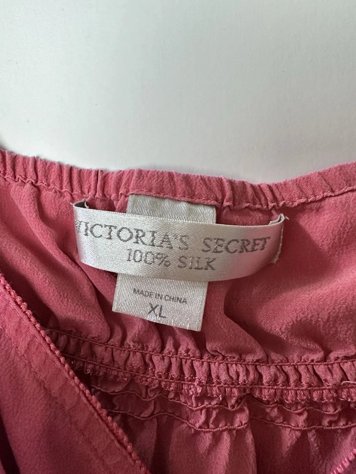 UNDERCOVER Victorias Secret 100% seta camicia babydoll slip abito coquette fata Y2K anni 90 XL